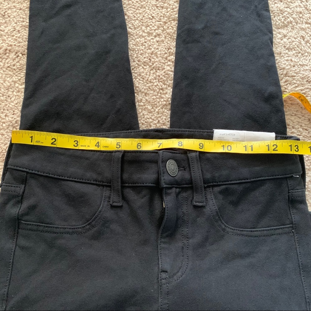 American Eagle Black Pants Skinny Jeggings - Picture 5 of 8
